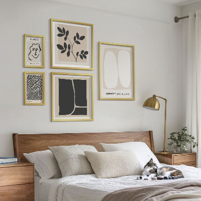 Decorațiune de perete set tablouri Linii elegante de minimalism grafic
