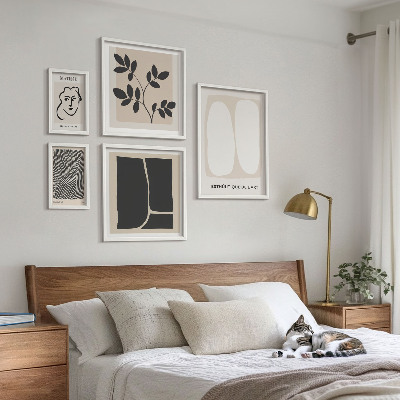 Decorațiune de perete set tablouri Linii elegante de minimalism grafic