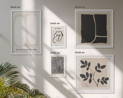 Decorațiune de perete set tablouri Linii elegante de minimalism grafic