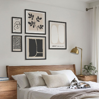 Decorațiune de perete set tablouri Linii elegante de minimalism grafic