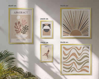 Decorațiune de perete set tablouri Abstracțiuni elegante ale plantelor