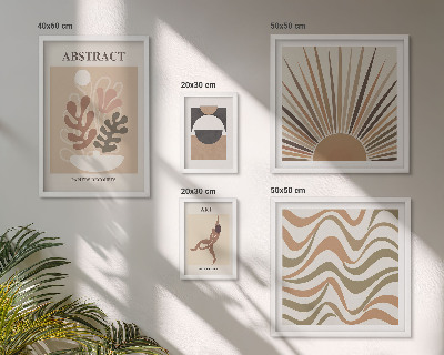 Decorațiune de perete set tablouri Abstracțiuni elegante ale plantelor