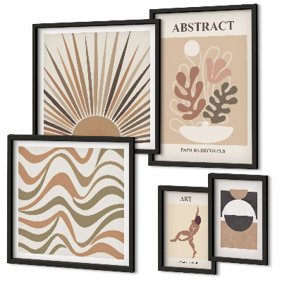 Decorațiune de perete set tablouri Abstracțiuni elegante ale plantelor
