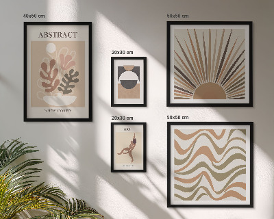 Decorațiune de perete set tablouri Abstracțiuni elegante ale plantelor