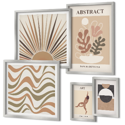 Decorațiune de perete set tablouri Abstracțiuni elegante ale plantelor