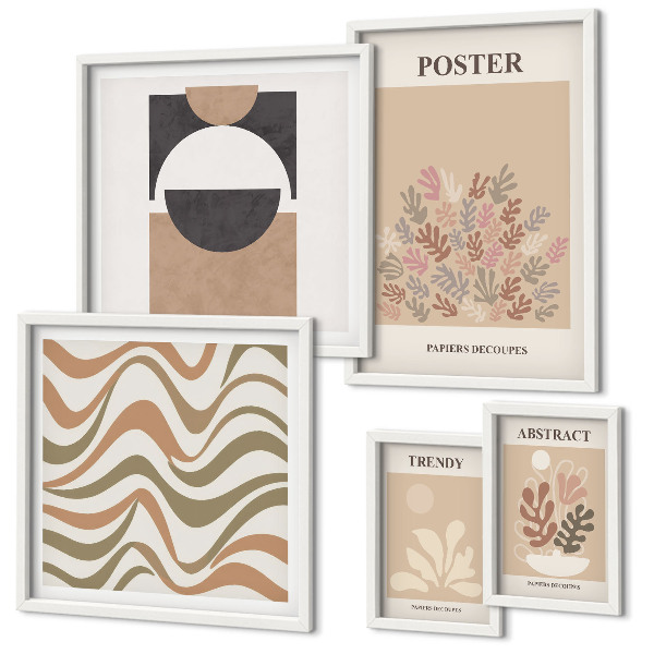 Polyptic înrămat Abstracțiuni elegante ale plantelor