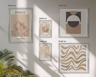 Polyptic înrămat Abstracțiuni elegante ale plantelor