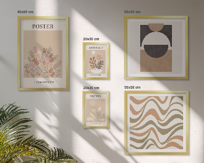 Polyptic înrămat Abstracțiuni elegante ale plantelor