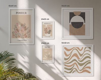 Polyptic înrămat Abstracțiuni elegante ale plantelor