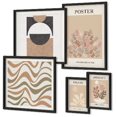 Polyptic înrămat Abstracțiuni elegante ale plantelor