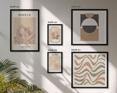 Polyptic înrămat Abstracțiuni elegante ale plantelor
