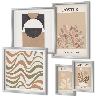 Polyptic înrămat Abstracțiuni elegante ale plantelor