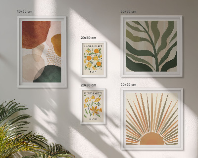 Decorațiune de perete set tablouri Geometrie elegantă a graficii vegetale