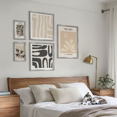 Polyptic înrămat Motive decorative elegante din plante