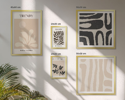 Polyptic înrămat Motive decorative elegante din plante