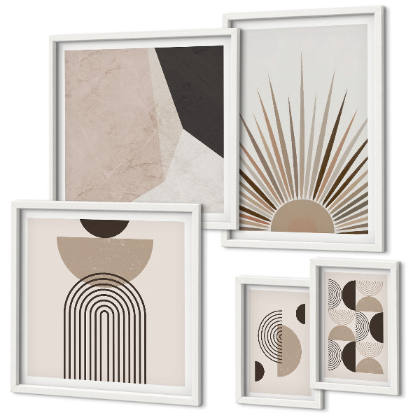 Decorațiune de perete set tablouri Forme geometrice abstracte