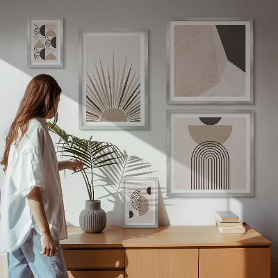 Decorațiune de perete set tablouri Forme geometrice abstracte