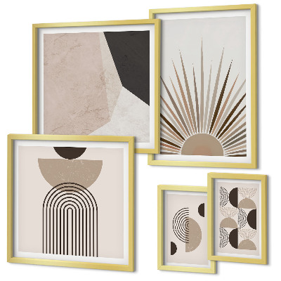 Decorațiune de perete set tablouri Forme geometrice abstracte