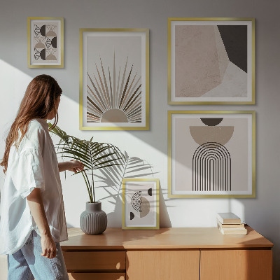Decorațiune de perete set tablouri Forme geometrice abstracte