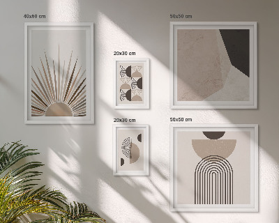 Decorațiune de perete set tablouri Forme geometrice abstracte