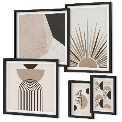 Decorațiune de perete set tablouri Forme geometrice abstracte