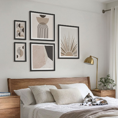 Decorațiune de perete set tablouri Forme geometrice abstracte