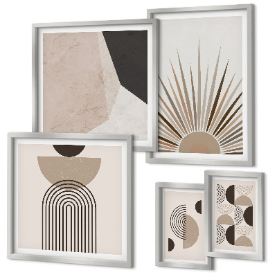 Decorațiune de perete set tablouri Forme geometrice abstracte