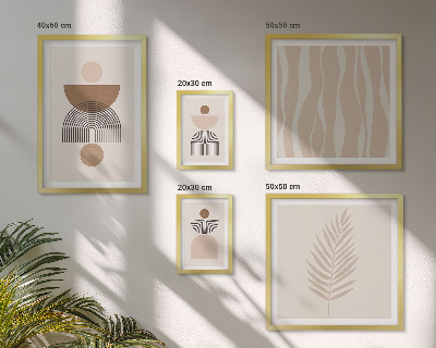 Polyptic înrămat Forme abstracte ale naturii