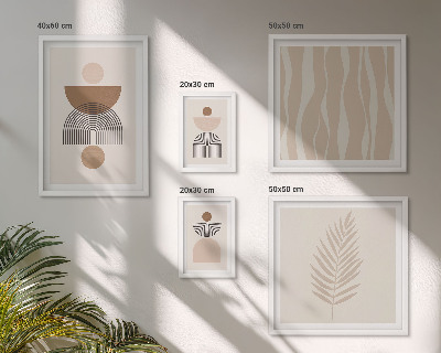Polyptic înrămat Forme abstracte ale naturii