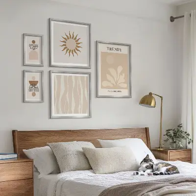 Set de tablouri decorative pentru perete modele abstracte elegante