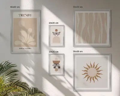 Set de tablouri decorative pentru perete modele abstracte elegante
