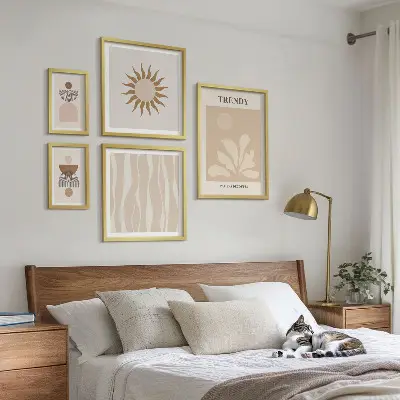 Set de tablouri decorative pentru perete modele abstracte elegante