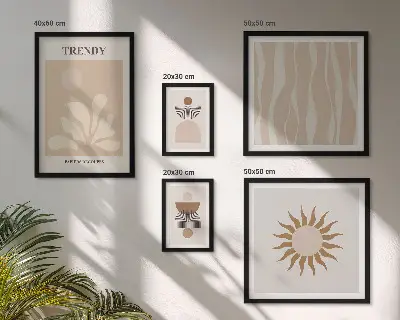 Set de tablouri decorative pentru perete modele abstracte elegante