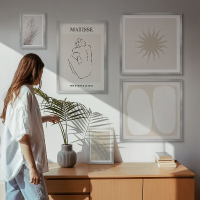 Decorațiune de perete set tablouri Forme minimaliste în stil boho