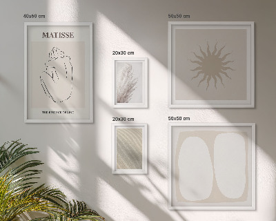 Decorațiune de perete set tablouri Forme minimaliste în stil boho