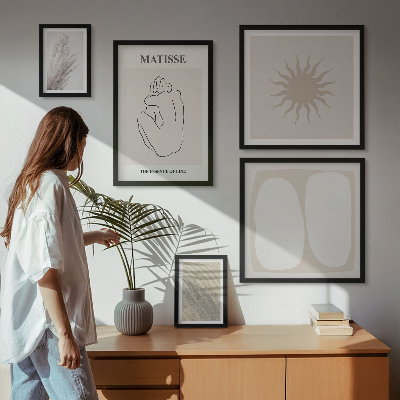 Decorațiune de perete set tablouri Forme minimaliste în stil boho