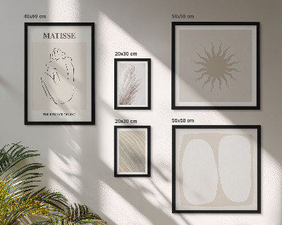 Decorațiune de perete set tablouri Forme minimaliste în stil boho