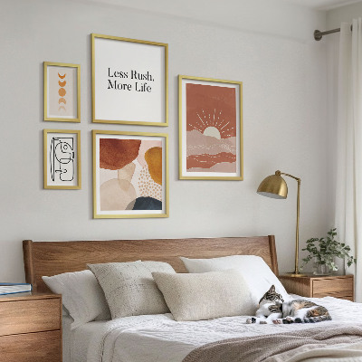 Decorațiune de perete set tablouri Grafică solară abstractă elegantă
