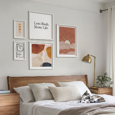 Decorațiune de perete set tablouri Grafică solară abstractă elegantă