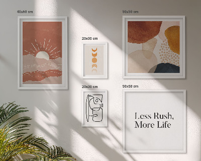 Decorațiune de perete set tablouri Grafică solară abstractă elegantă