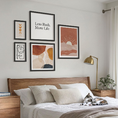 Decorațiune de perete set tablouri Grafică solară abstractă elegantă