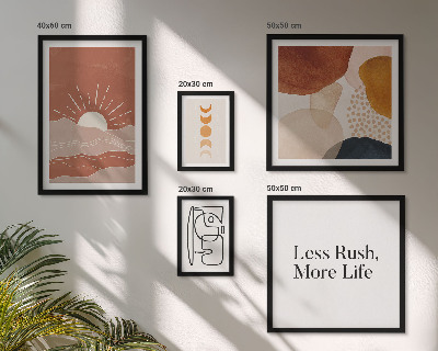 Decorațiune de perete set tablouri Grafică solară abstractă elegantă