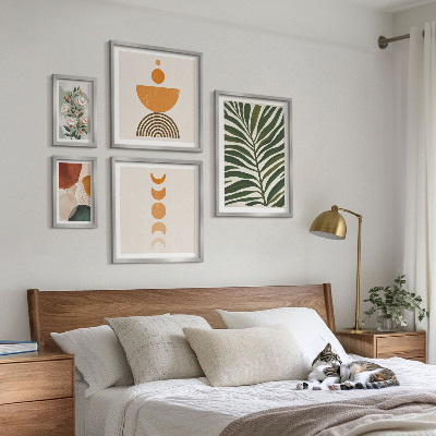 Polyptic înrămat Modele de plante în stil boho