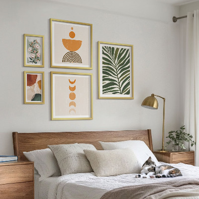 Polyptic înrămat Modele de plante în stil boho