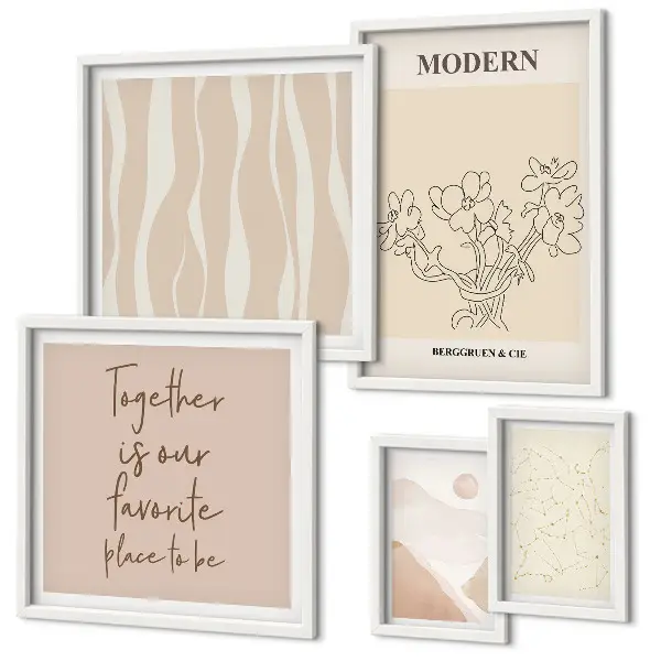 Set de tablouri decorative de perete design modern în stil minimalist