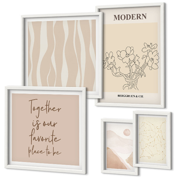 Decorațiune de perete set tablouri Set modern în stil minimalist