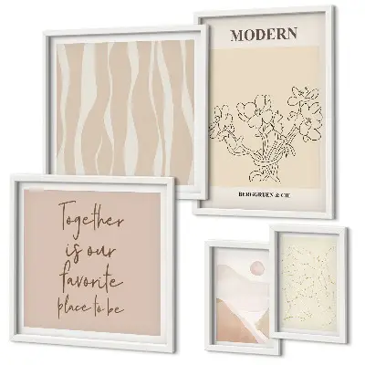 Set de tablouri decorative de perete design modern în stil minimalist