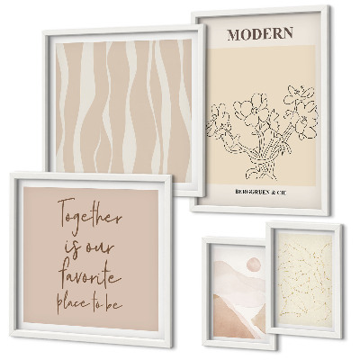 Decorațiune de perete set tablouri Set modern în stil minimalist