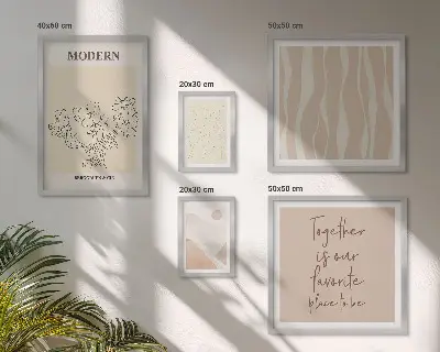 Set de tablouri decorative de perete design modern în stil minimalist