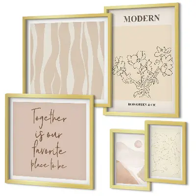Set de tablouri decorative de perete design modern în stil minimalist